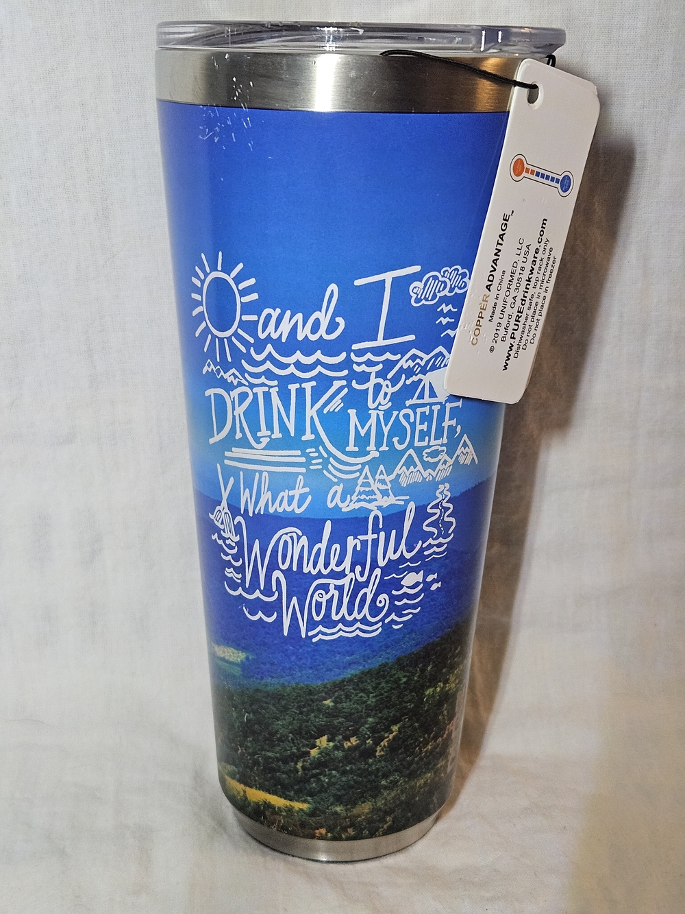 PURE Antimicrobial 32oz Wonderful World Tumbler